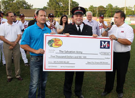 M-Braves check to Salvation Army