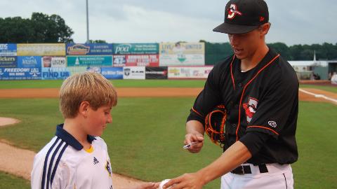 Anthony Caronia recieved the Minor League Community Service Award