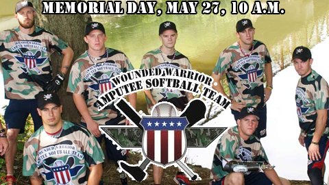 The Wounded Warrior Amputee Softball Team is coming to CMC-NorthEast Stadium Memorial Day 2013. (woundedwarrioramputeesoftballteam.org/)