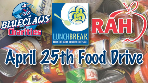 Fans who donate will receive two tickets to an April or May BlueClaws game.