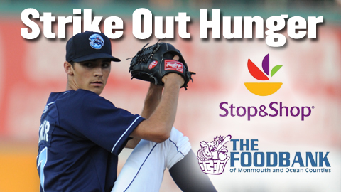 Stop & Shop will make a donation to the Food Bank of Monmouth and Ocean Counties for every BlueClaws strikeout.