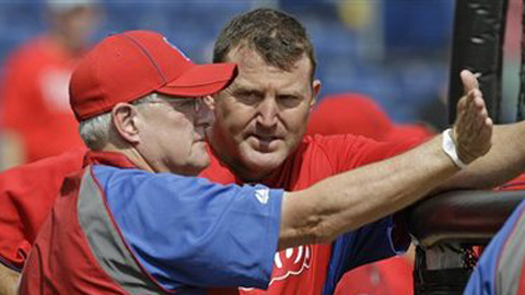 Current Phillies hitting coach is bringing his ALS auction to Reading on Saturday. (Associated Press)
