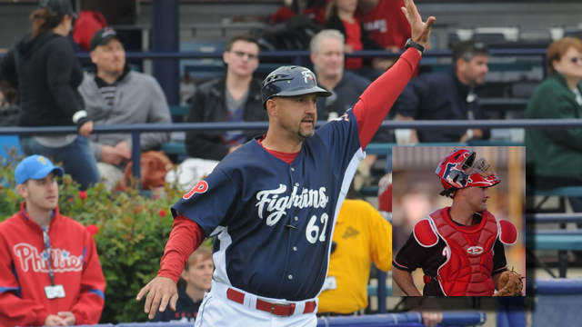 Fightins manager Dusty Wathan will be hosting a catching clinic on March 30th from 5:00 to 6:15 p.m. for catchers ages eight & up. (Ralph Trout)