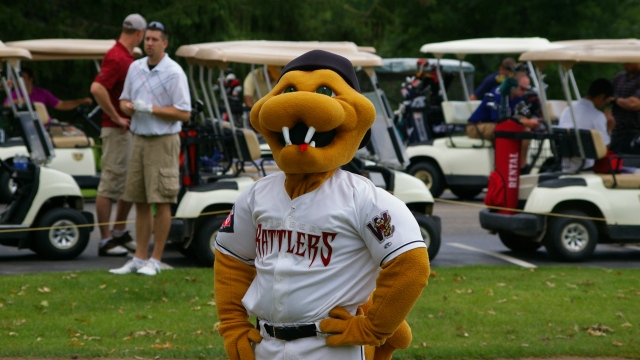 Fang T. Rattler is ready for the 2014 Charity Golf Outing for the Miracle League of the Fox Valley at Shamrock Heights on June 3.