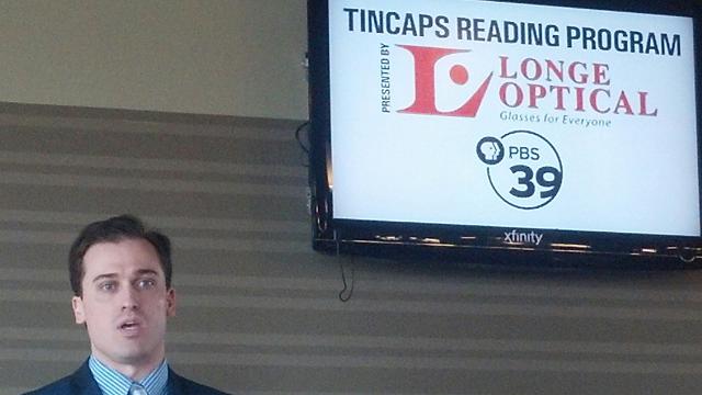Jeff Ostermann, President of Longe Optical, at Parkview Field.