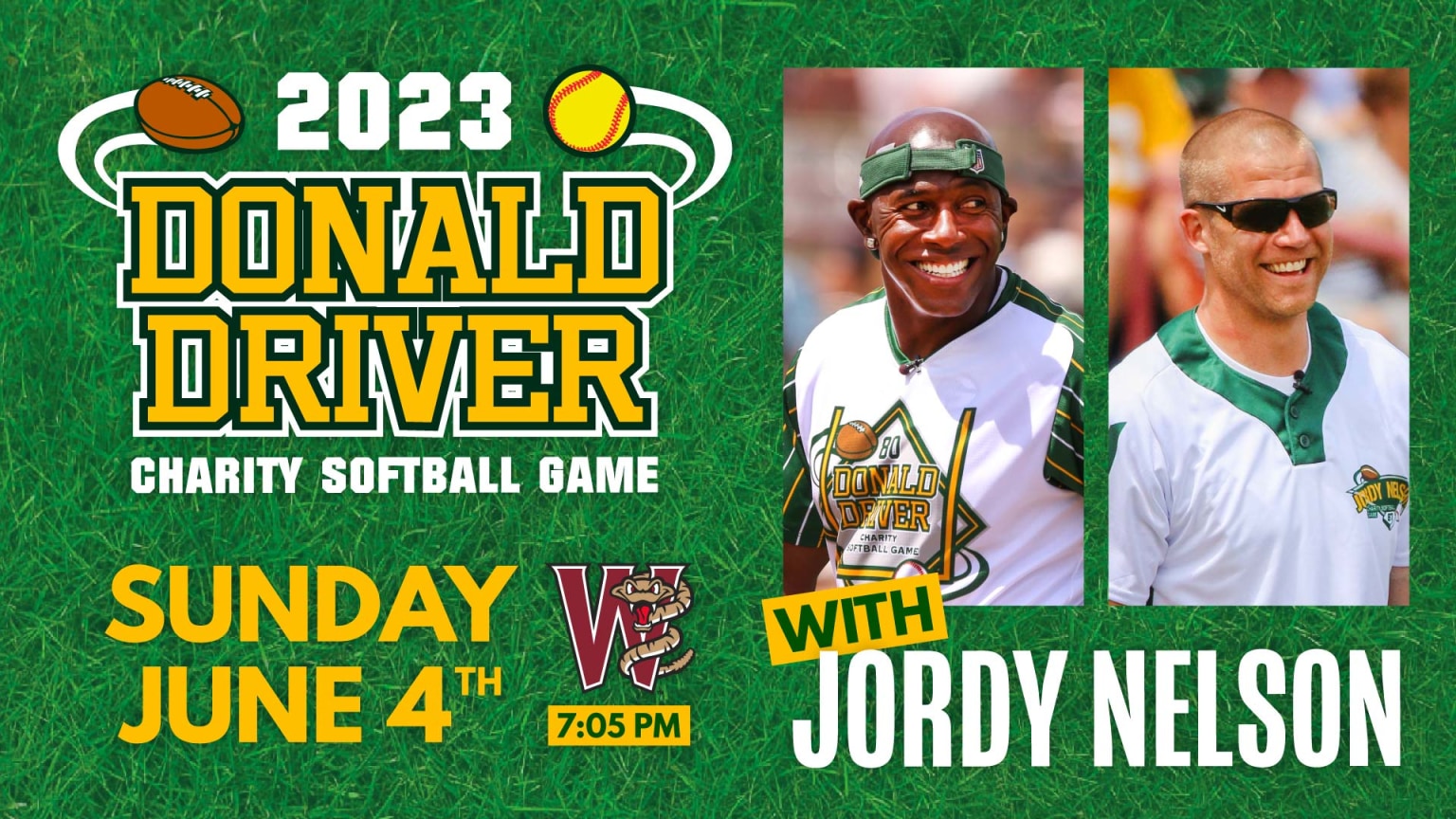 Donald Driver Charity Softball Game Scheduled for Sunday Night on June 4